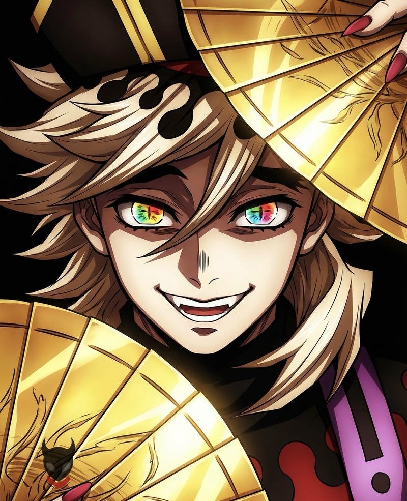 Vầng sáng ma mị lan tỏa trong hình ảnh anime ác quỷ lạnh lùng