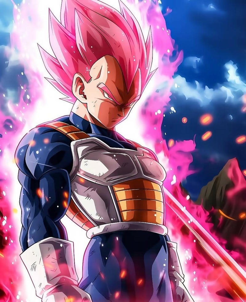 Vegeta đứng một mình với khí chất chiến binh