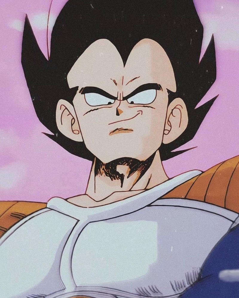 Vegeta với biểu cảm nghiêm nghị đầy uy lực