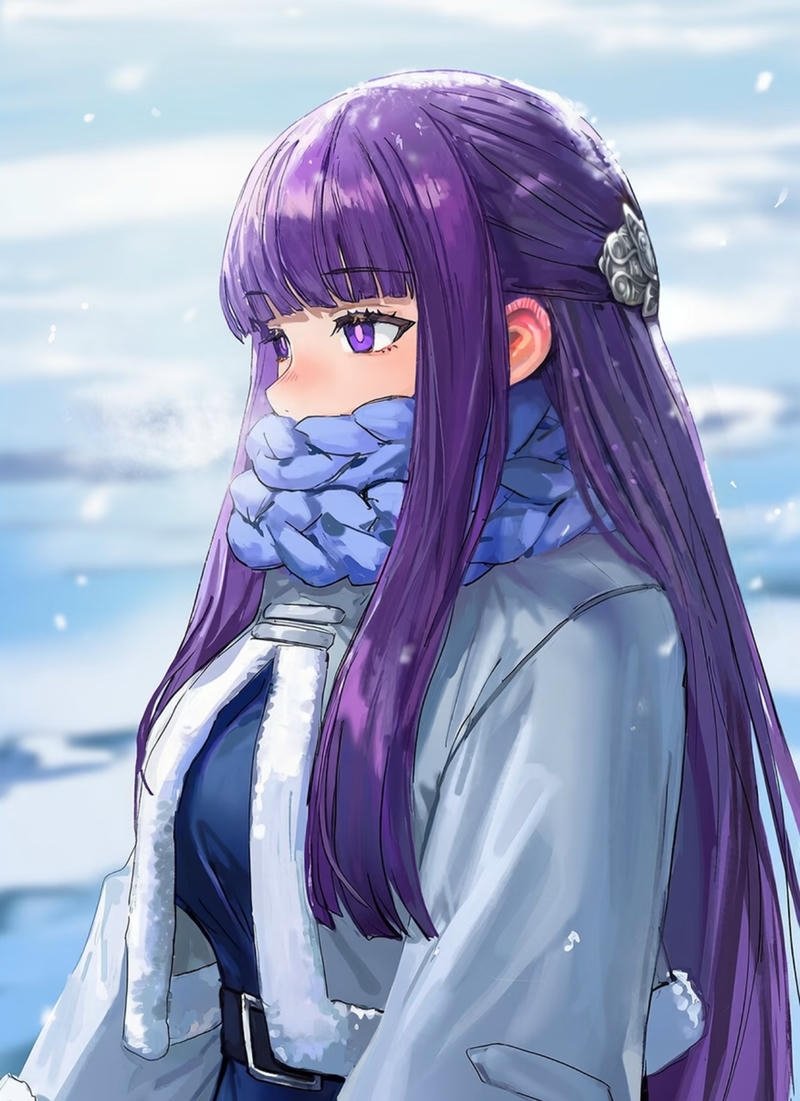 Ảnh Fern anime với biểu cảm nhẹ nhàng tự nhiên