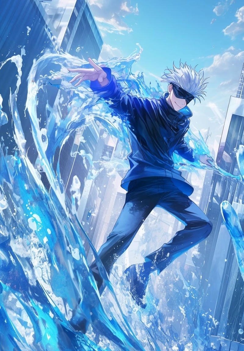 Ảnh Gojo Satoru anime phong cách hiện đại cuốn hút