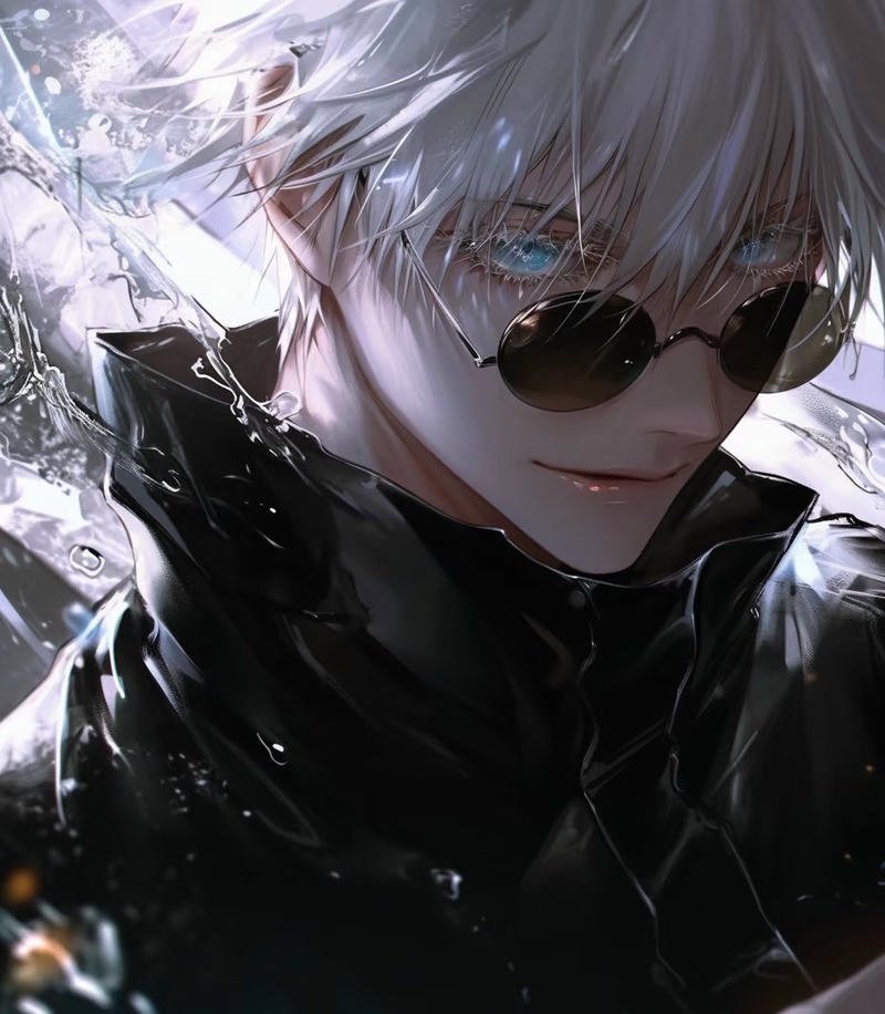 Ảnh Gojo Satoru anime với thần thái lạnh lùng