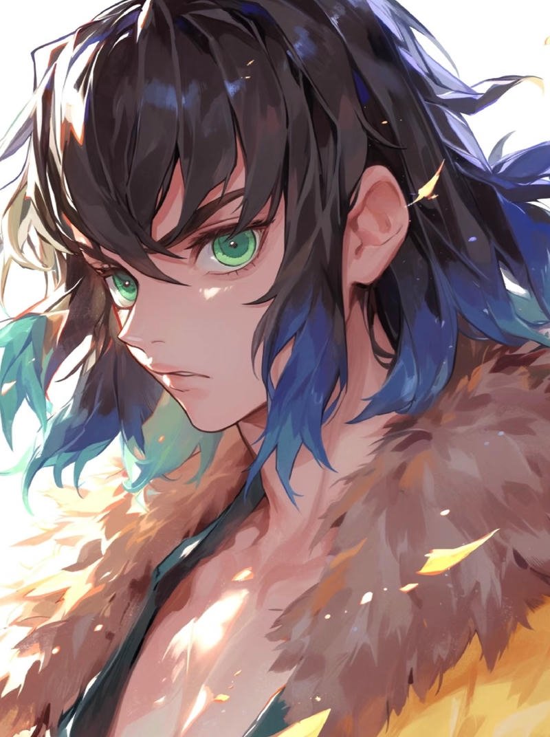 Ảnh Inosuke anime với khí chất chiến binh