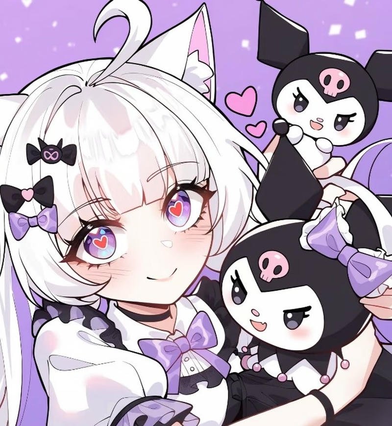Ảnh Kuromi anime phong cách kawaii nhẹ nhàng