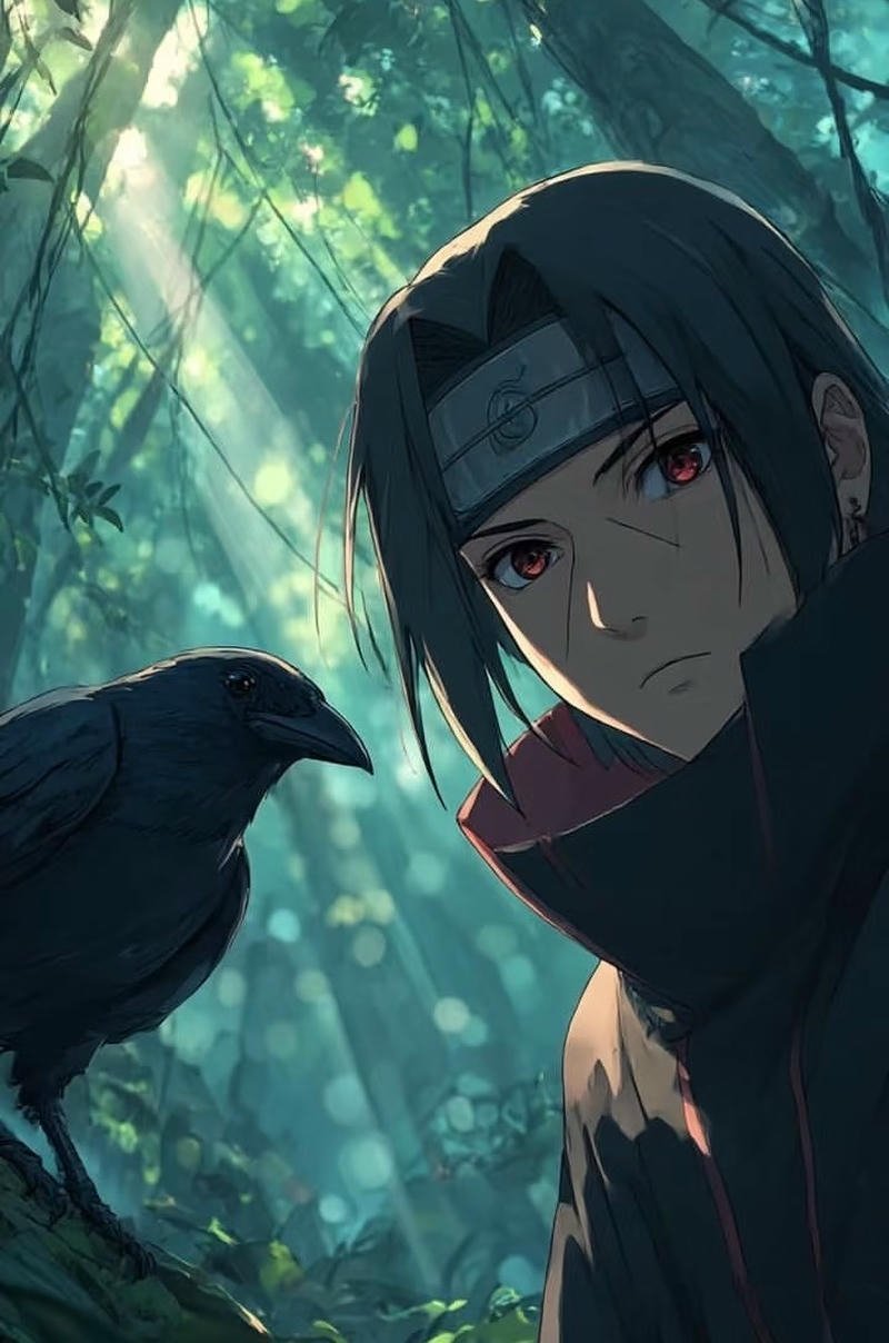 Ảnh Uchiha Itachi với thần thái cô độc