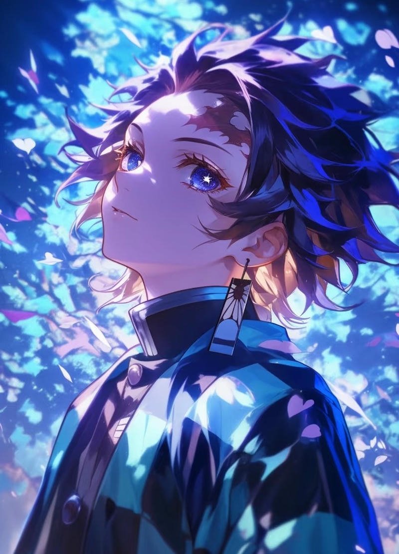 Ảnh anime Thanh Gươm Diệt Quỷ trong không gian chiến