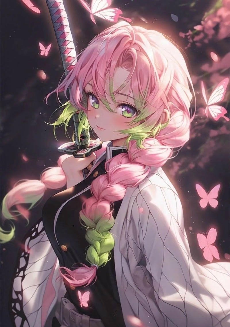 Ảnh anime Thanh Gươm Diệt Quỷ trong không gian u tối