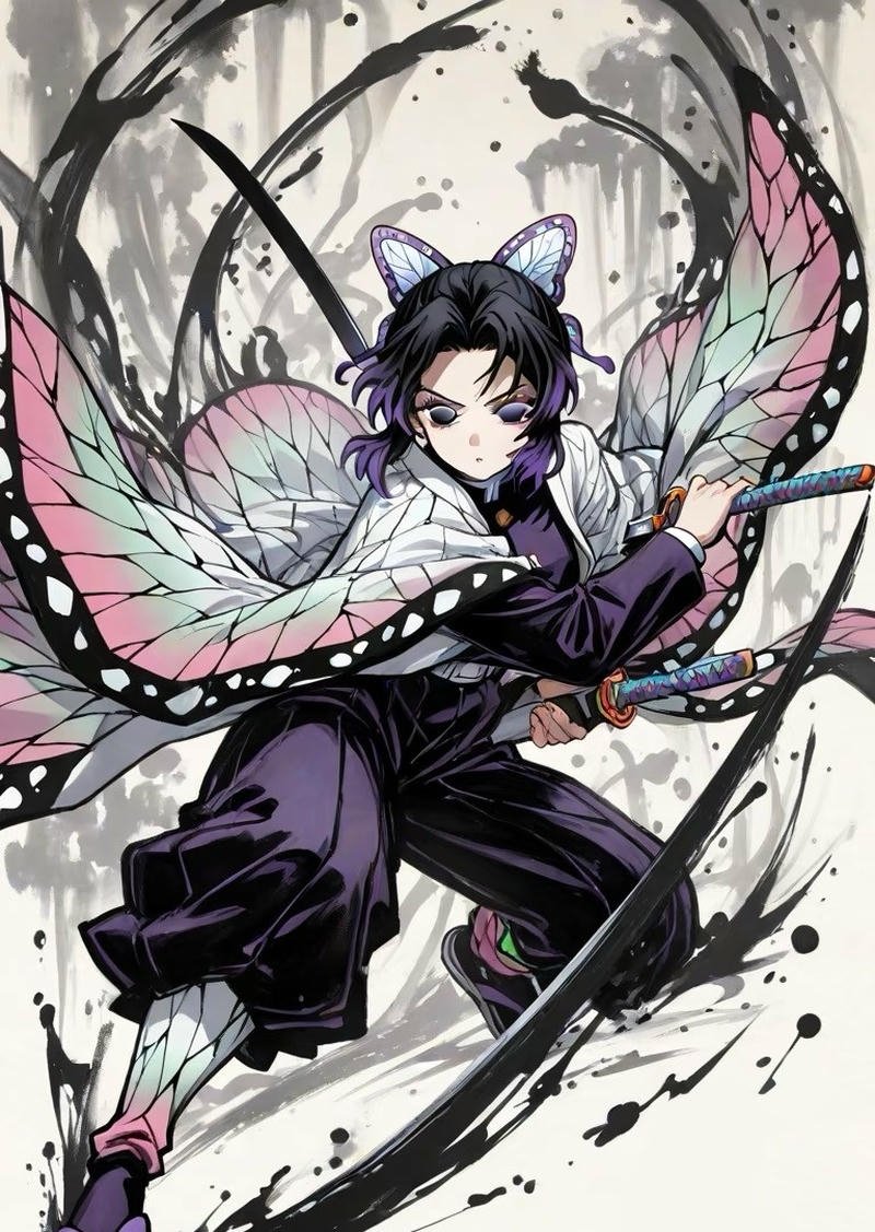 Ảnh anime Thanh Gươm Diệt Quỷ trong khung cảnh chiến