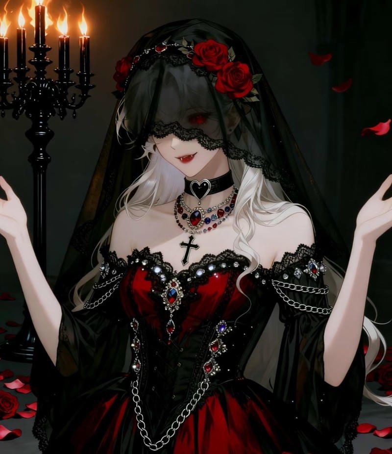 Ảnh anime ma cà rồng phong cách bí ẩn cuốn hút