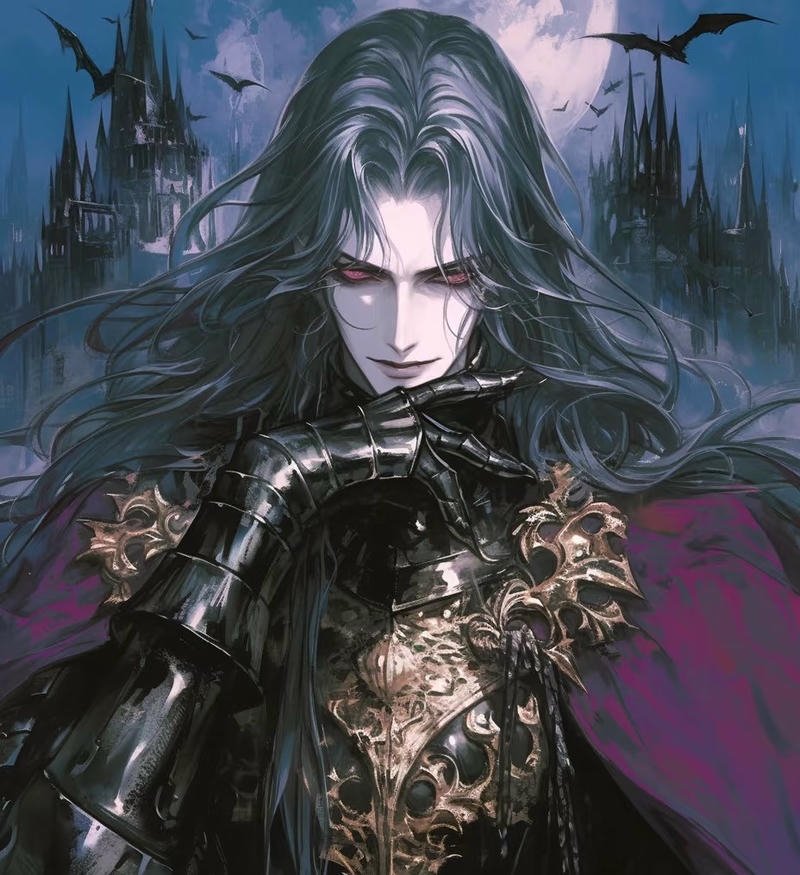 Ảnh anime ma cà rồng phong cách đêm huyền bí