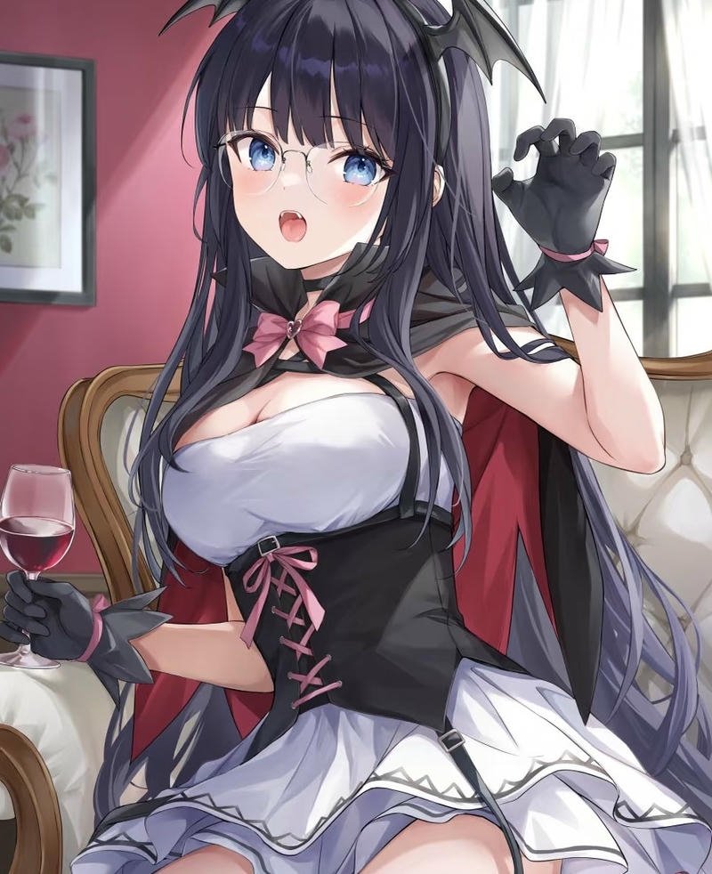 Ảnh anime ma cà rồng phong cách gothic bí ẩn