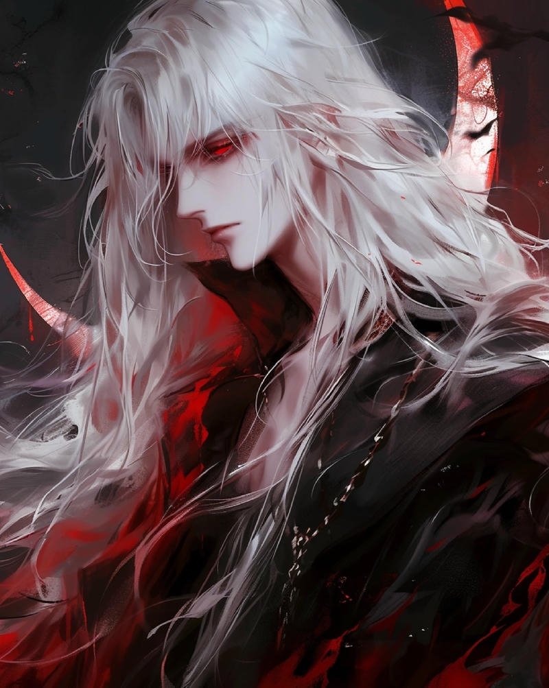 Ảnh anime ma cà rồng phong cách u tối cuốn hút