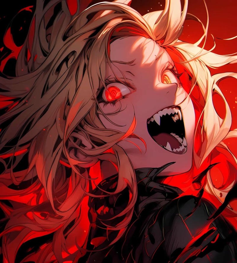 Ảnh anime ma cà rồng với ánh mắt lạnh lẽo