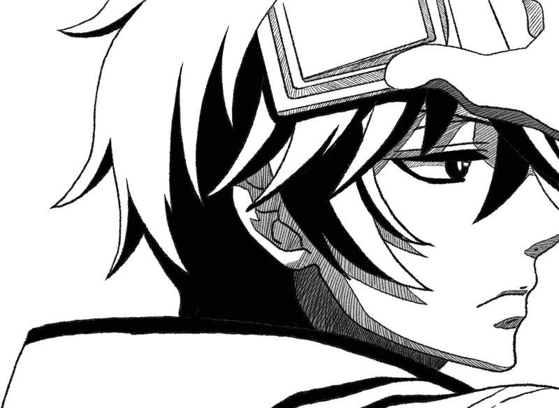 Ảnh anime nam trắng đen rõ nét làm ảnh đại diện