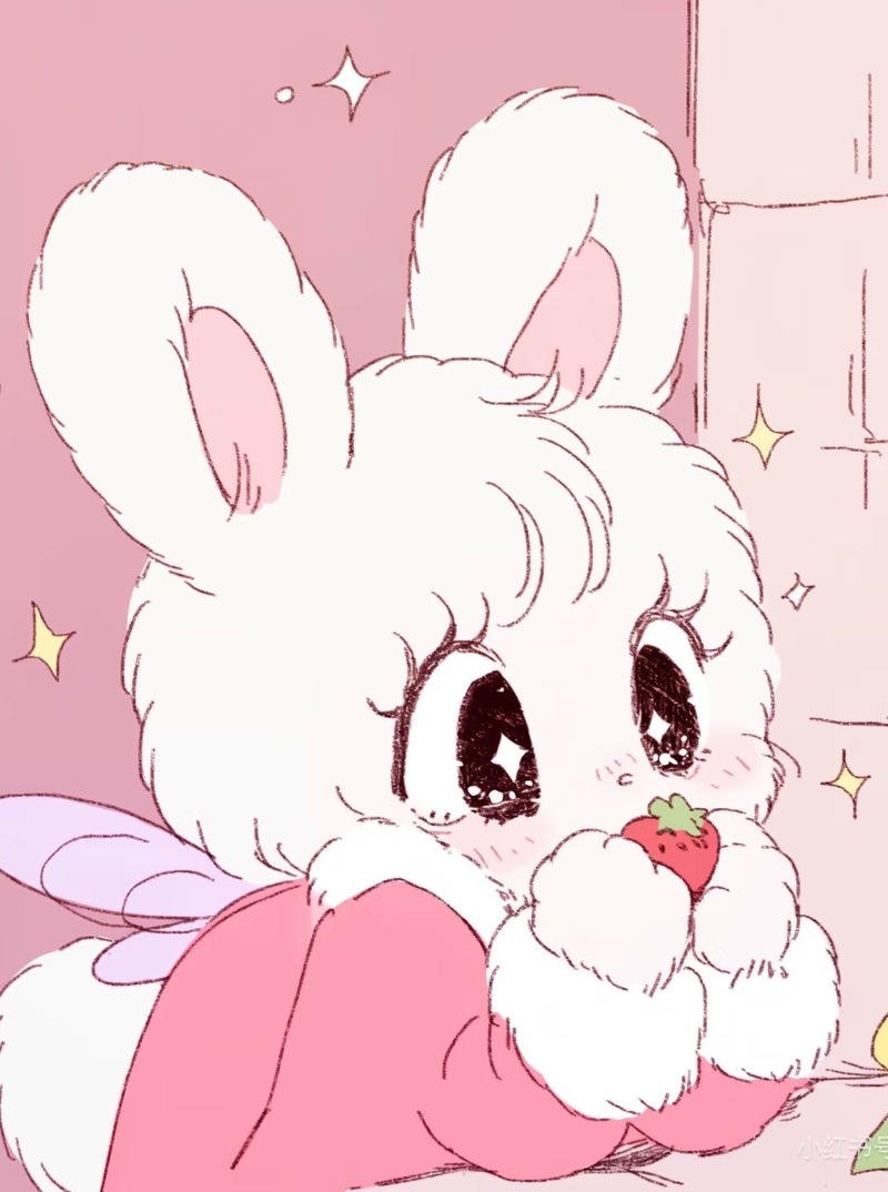 Ảnh thỏ anime với ánh nhìn trong sáng