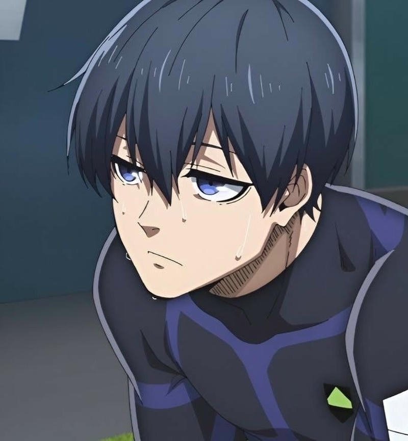 Cầu thủ Blue Lock với thần thái tự tin