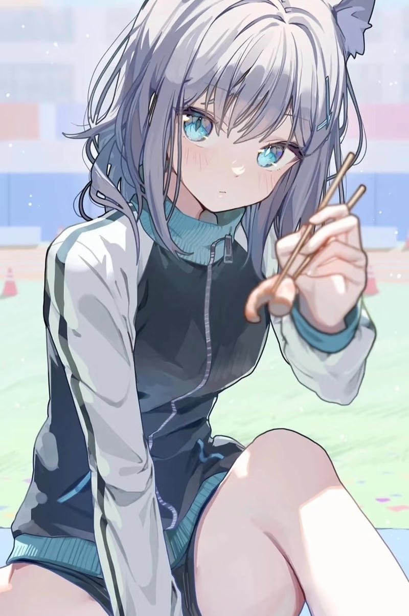 Cô gái anime ecchi với ánh mắt cuốn hút