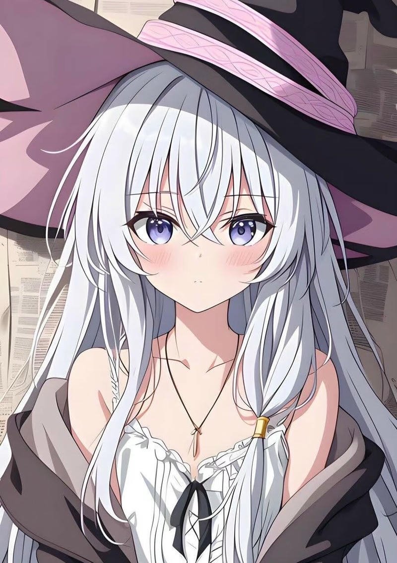 Cô gái anime ecchi với biểu cảm nhẹ nhàng đáng yêu