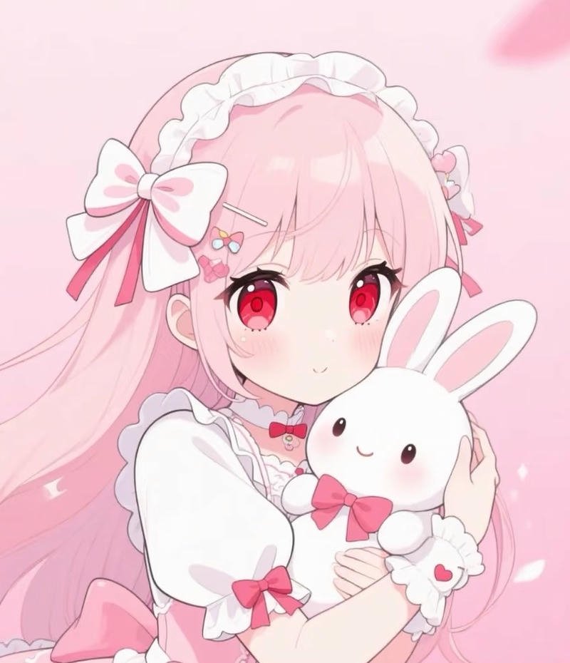 Cô gái thỏ anime phong cách cute nhẹ nhàng