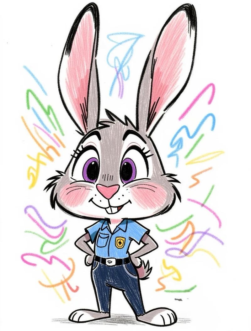 Cô gái thỏ anime với ánh mắt trong sáng