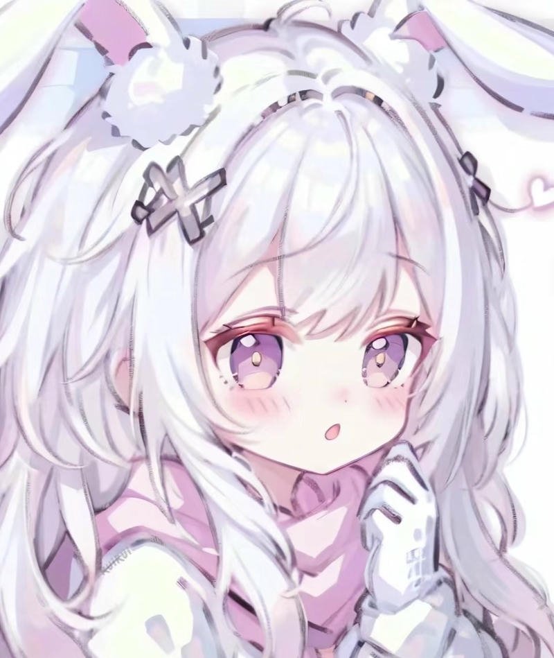 Cô gái thỏ anime với nét dễ thương tự nhiên