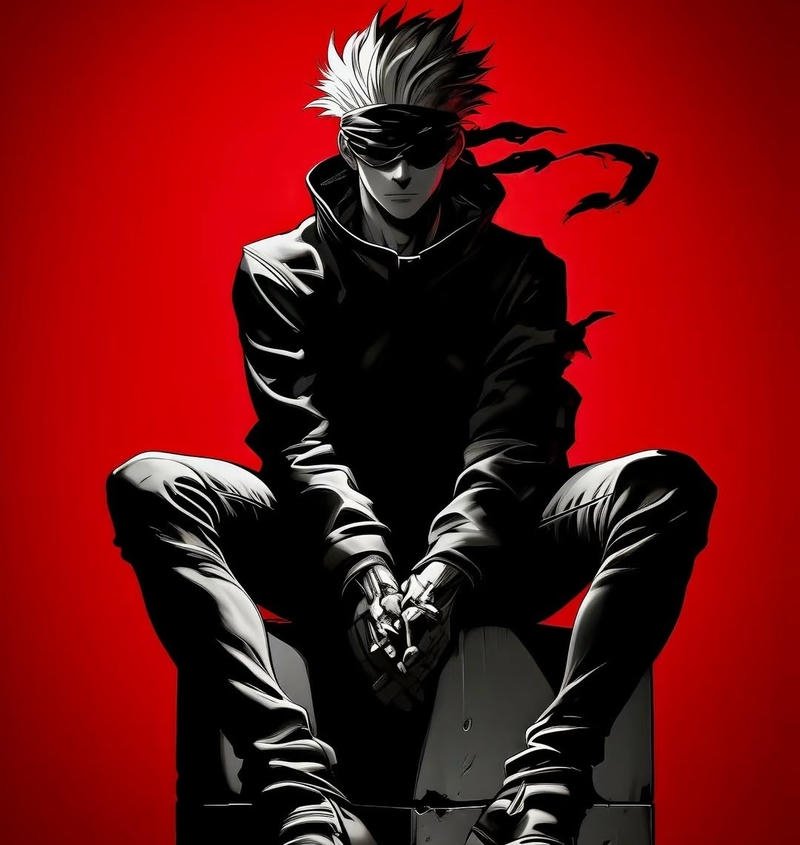 Gojo Satoru với ánh nhìn tự tin đầy cuốn hút