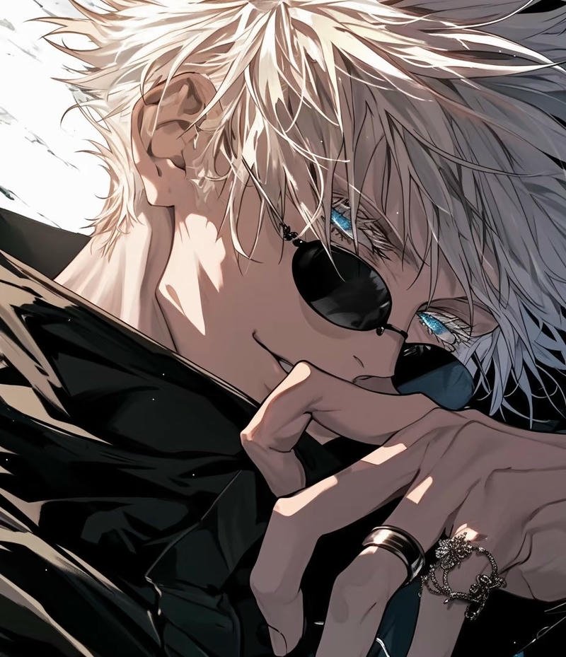 Gojo Satoru với mái tóc trắng nổi bật cuốn hút