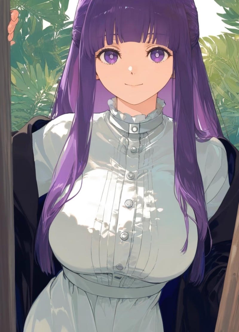 Hình Fern anime phong cách dịu dàng tự nhiên