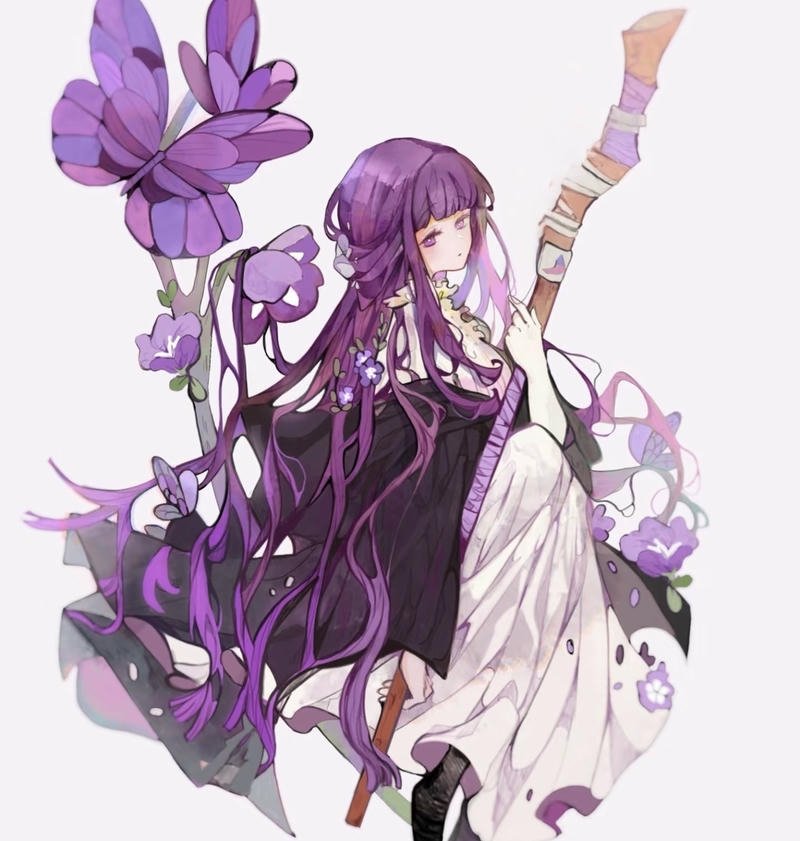 Hình Fern anime phong cách tối giản cuốn hút