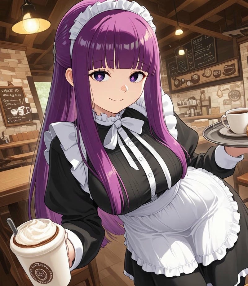 Hình Fern anime trong ánh sáng mềm tự nhiên