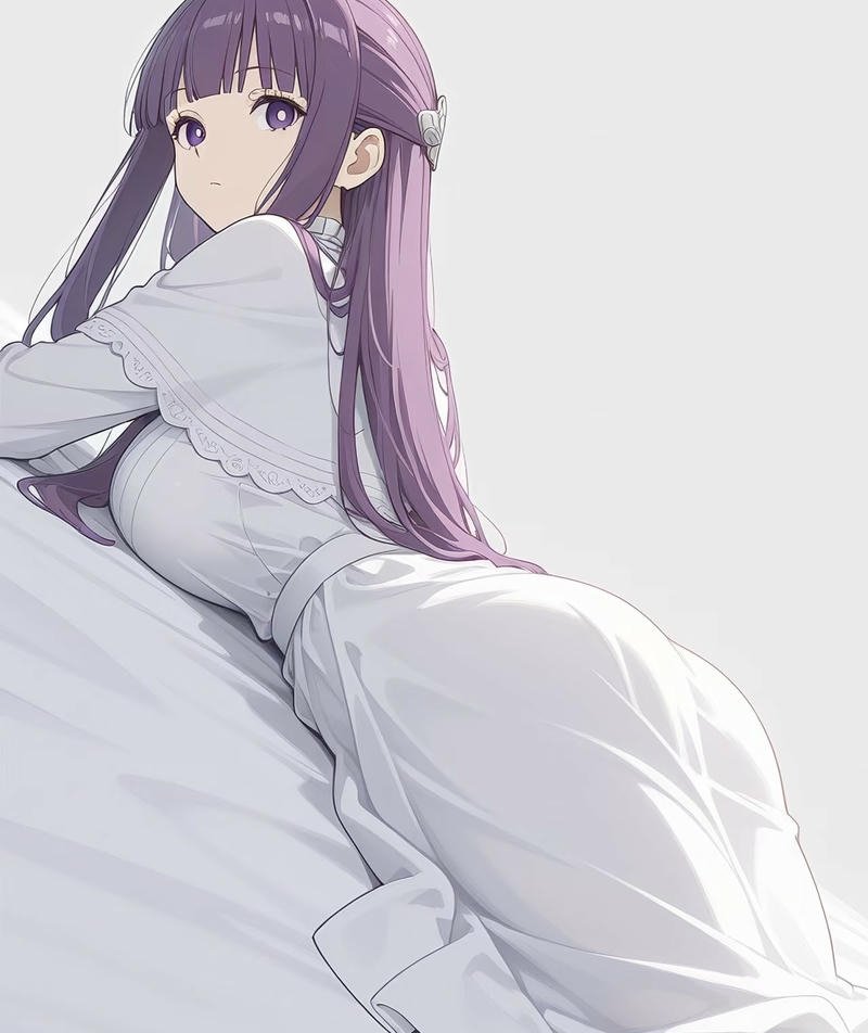 Hình Fern anime với phong cách trầm lặng nhẹ