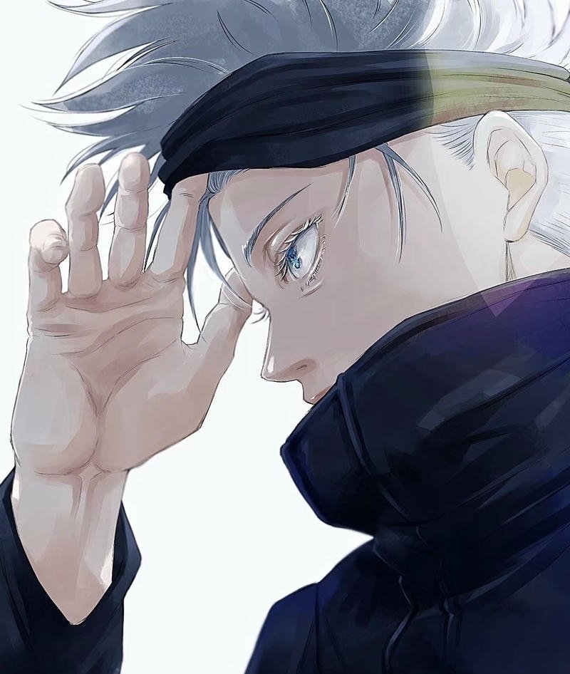 Hình Gojo Satoru với ánh mắt sắc lạnh