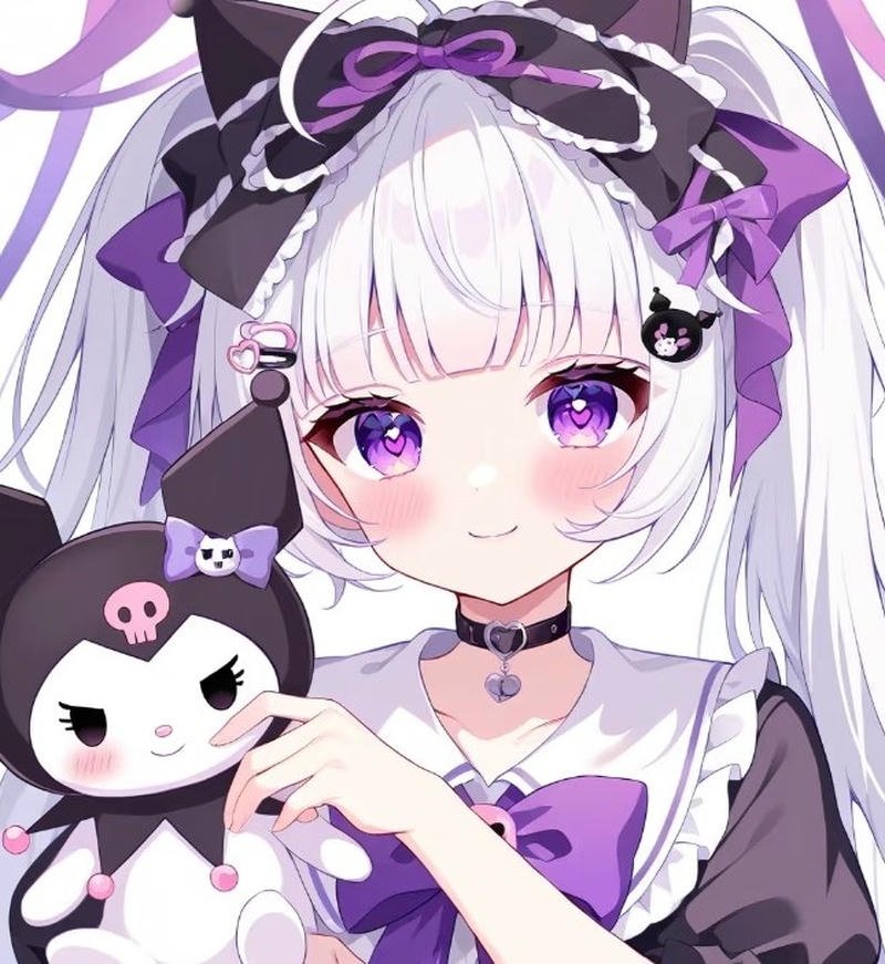Hình Kuromi anime phong cách cute cá tính nổi bật