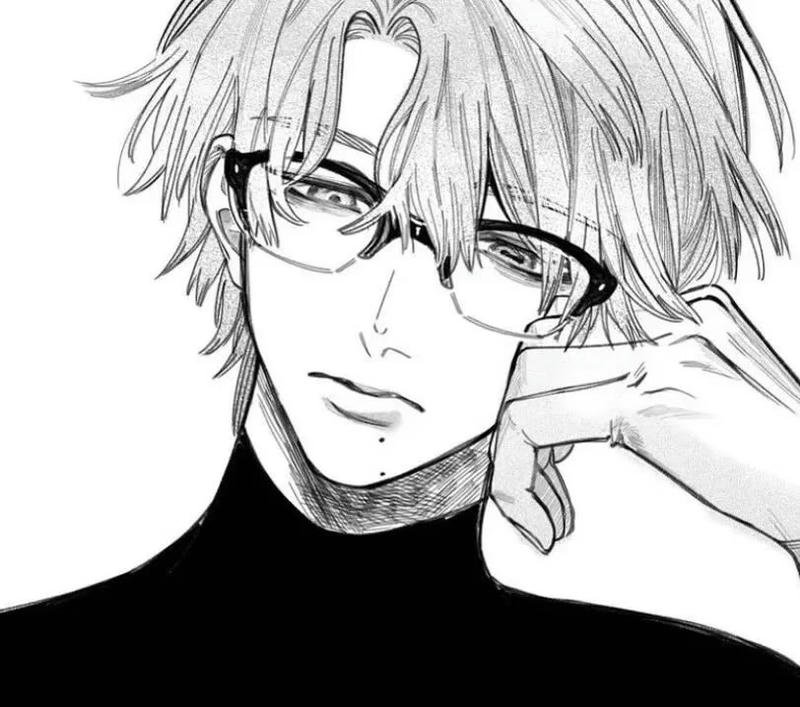 Hình ảnh anime boy trắng đen rõ nét đẹp