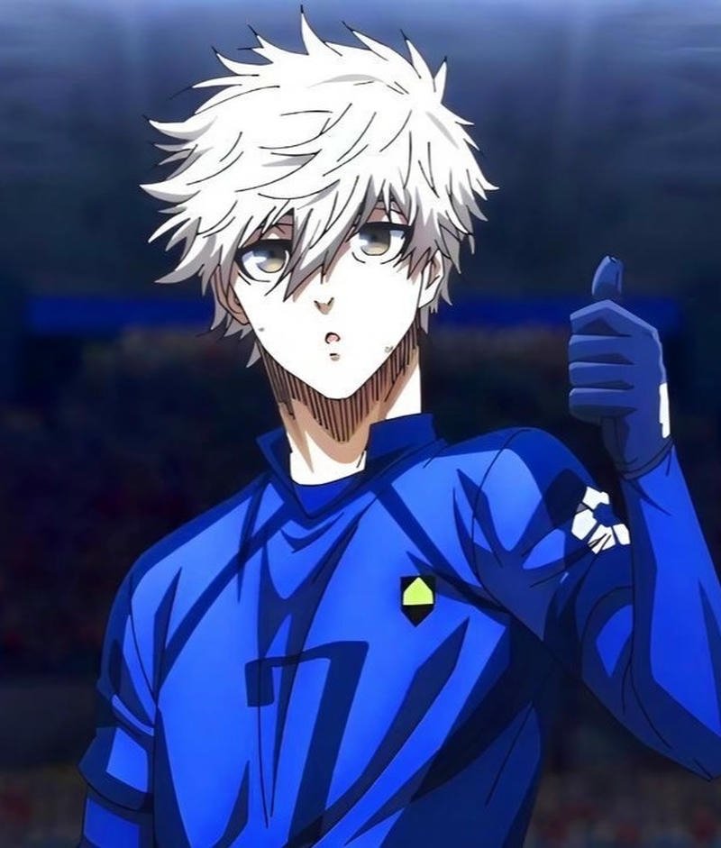 Hình anime Blue Lock với ánh sáng sân cỏ