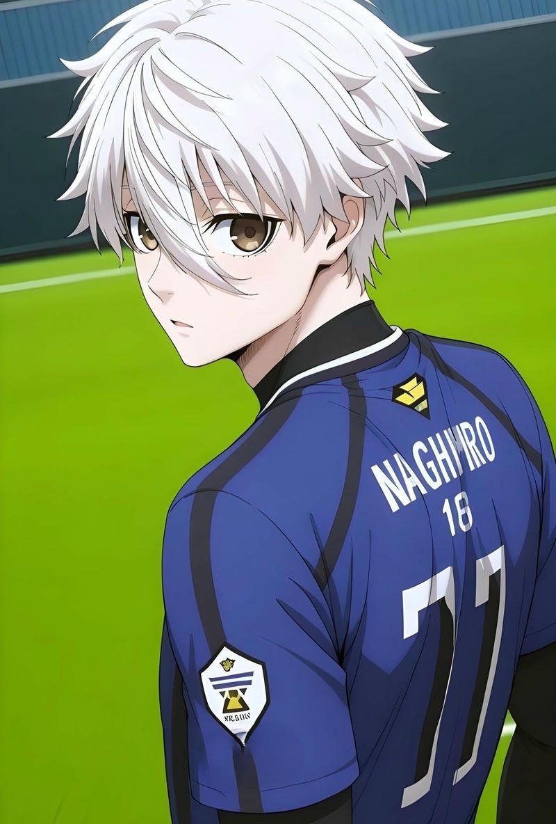 Hình anime Blue Lock với khoảnh khắc ghi bàn