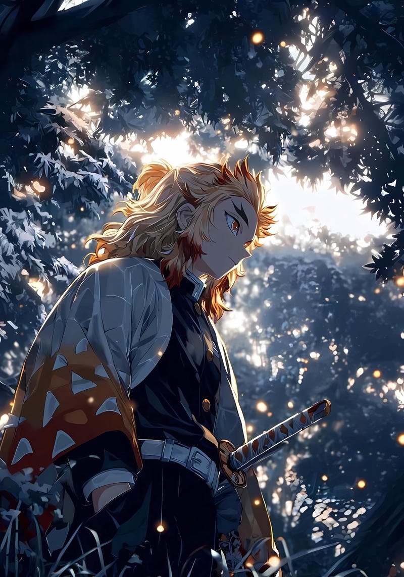 Hình anime Thanh Gươm Diệt Quỷ phong cách hành động