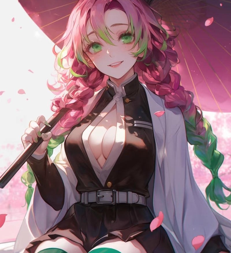 Hình anime Thanh Gươm Diệt Quỷ với ánh sáng mờ