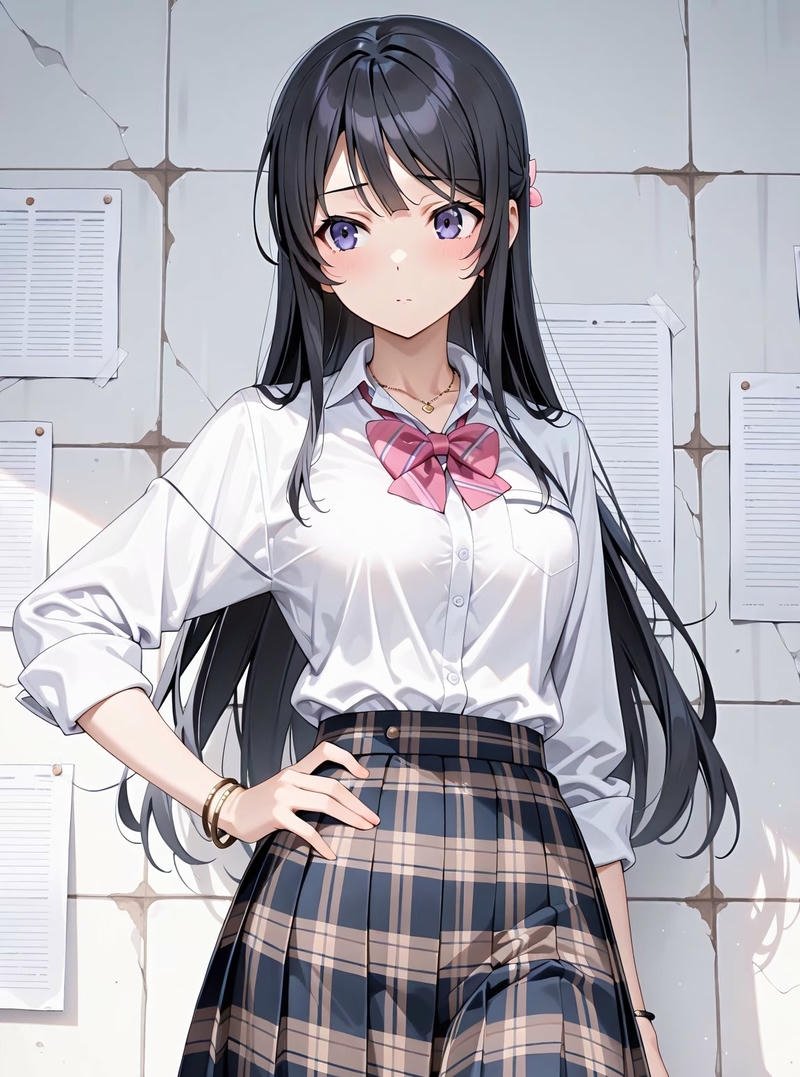 Hình anime ecchi trong không gian sáng nhẹ