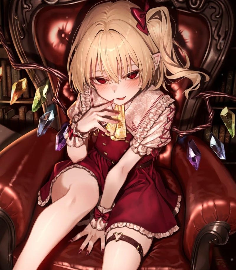 Hình anime ma cà rồng với ánh nhìn sắc lạnh