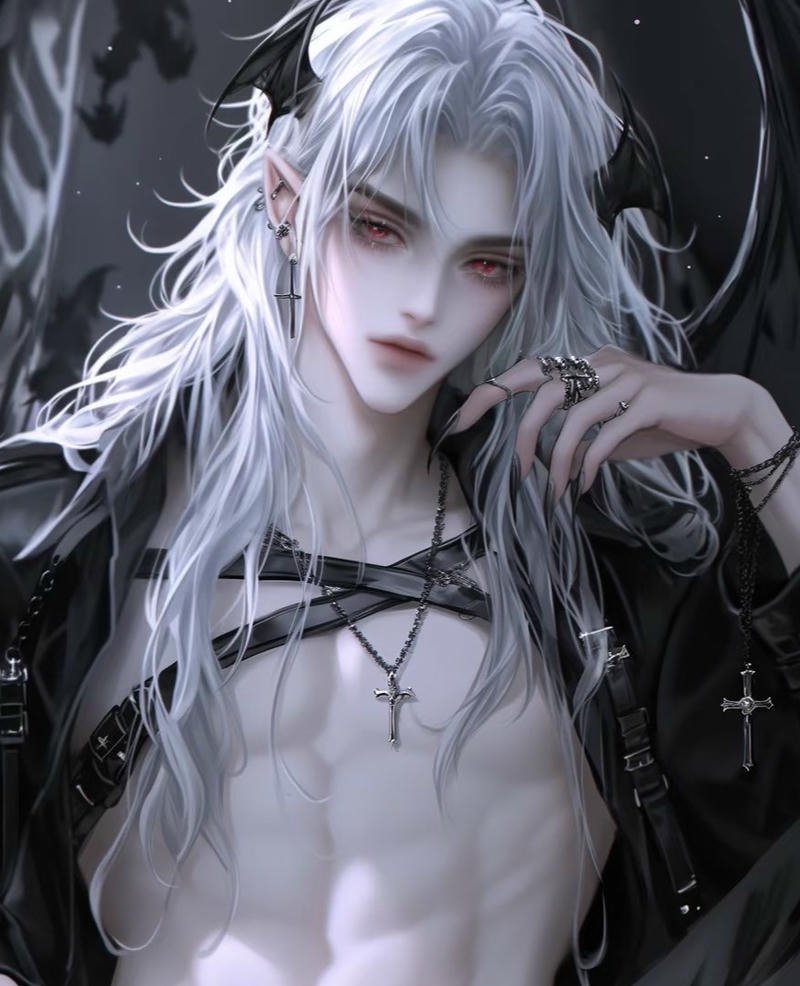 Hình anime ma cà rồng với ánh trăng sáng