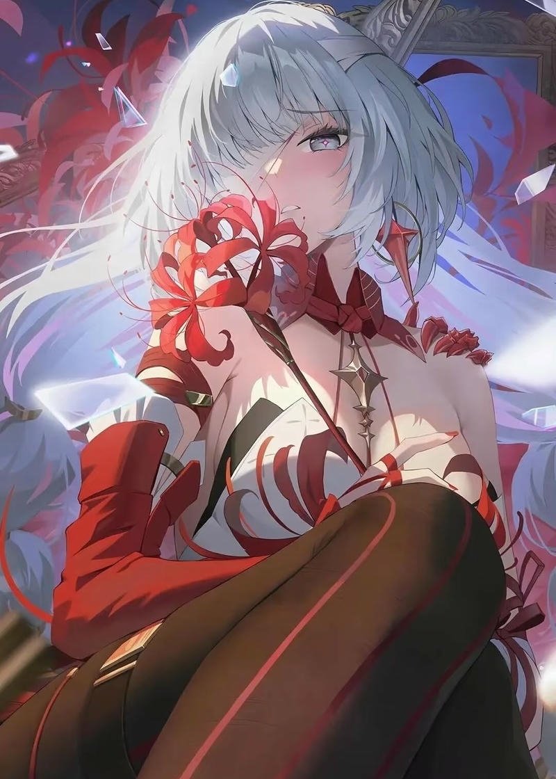 Hình anime wibu trong không gian đơn giản