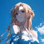 Hình anime wibu trong không gian sáng nhẹ