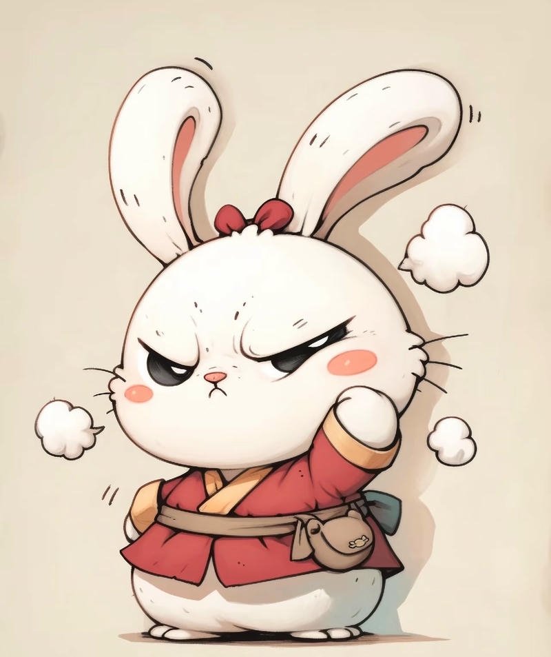 Hình thỏ anime với nét dễ thương cuốn hút