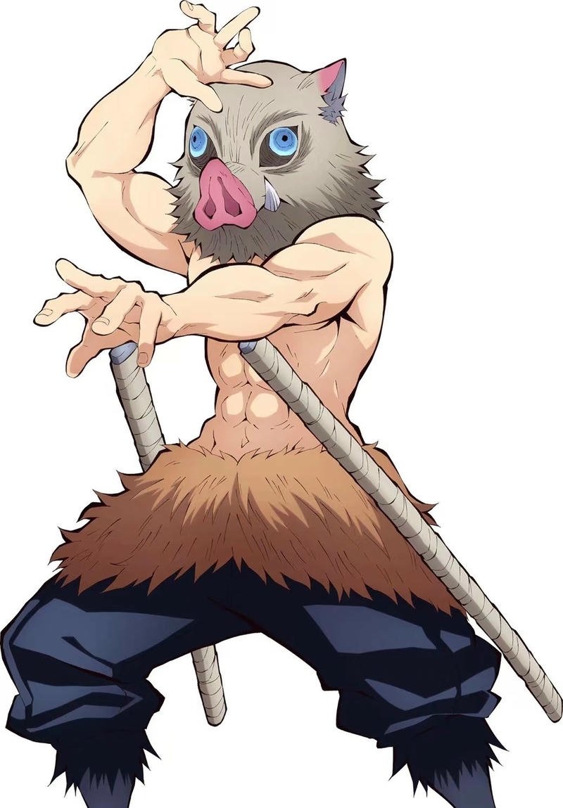 Inosuke với phong cách ngầu và dữ dội