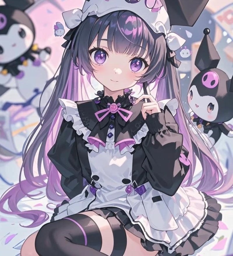 Kuromi anime với vẻ ngoài cá tính nổi bật