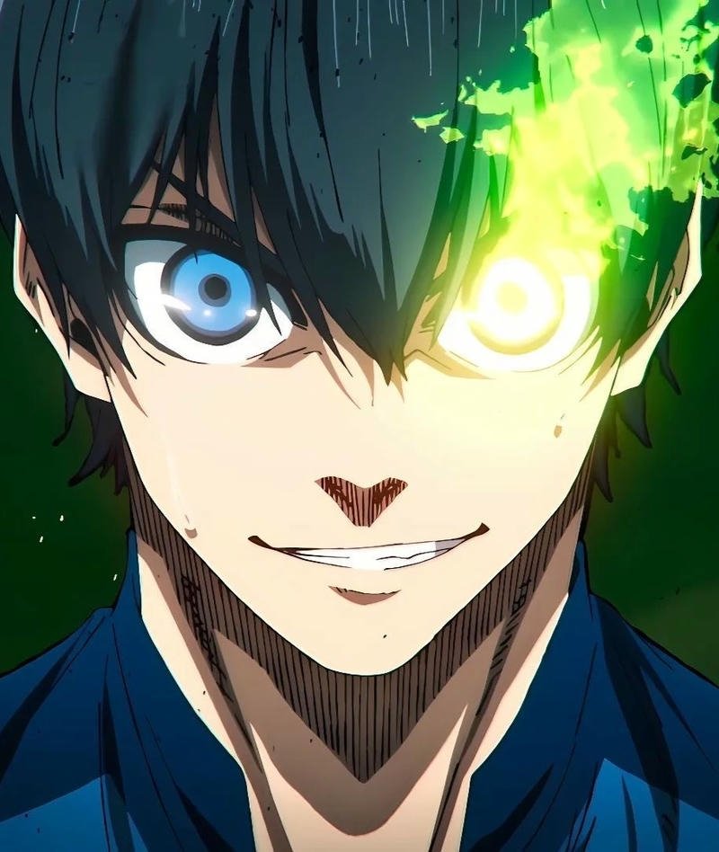 Nhân vật Blue Lock trong khung cảnh thi đấu