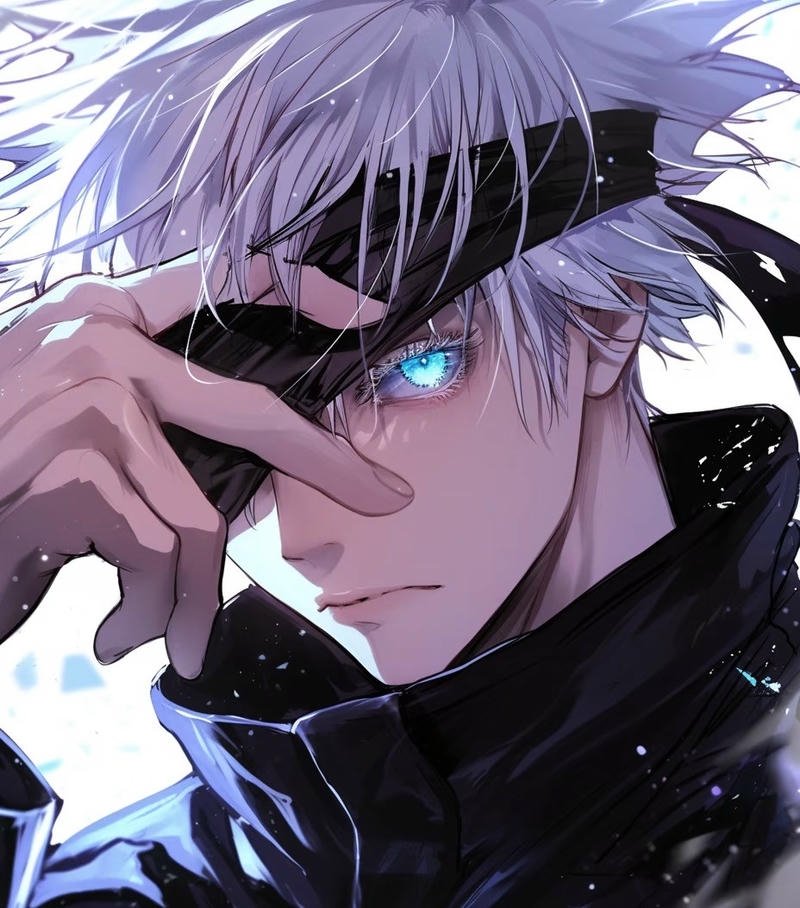 Nhân vật Gojo Satoru trong trạng thái chiến đấu mạnh