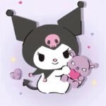 Nhân vật Kuromi trong phong cách dễ thương nổi bật