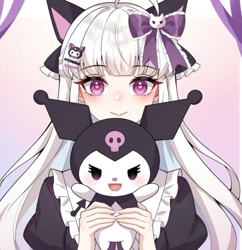 Nhân vật Kuromi trong phong cách kawaii cá tính